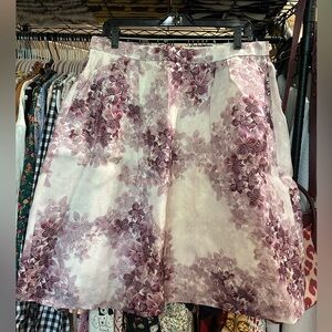J. CREW COLLECTION NWT Misty Hydrangea Floral Print Silk Circle Skirt Size 12 🪻